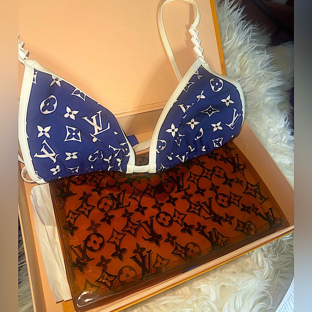 Louis Vuitton LV Escale Triangle Bikini Top AUTHENTIC